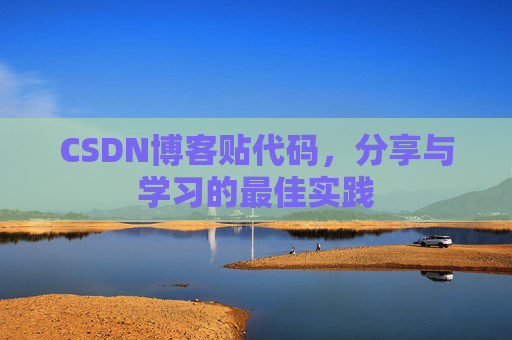 CSDN博客贴代码，分享与学习的最佳实践